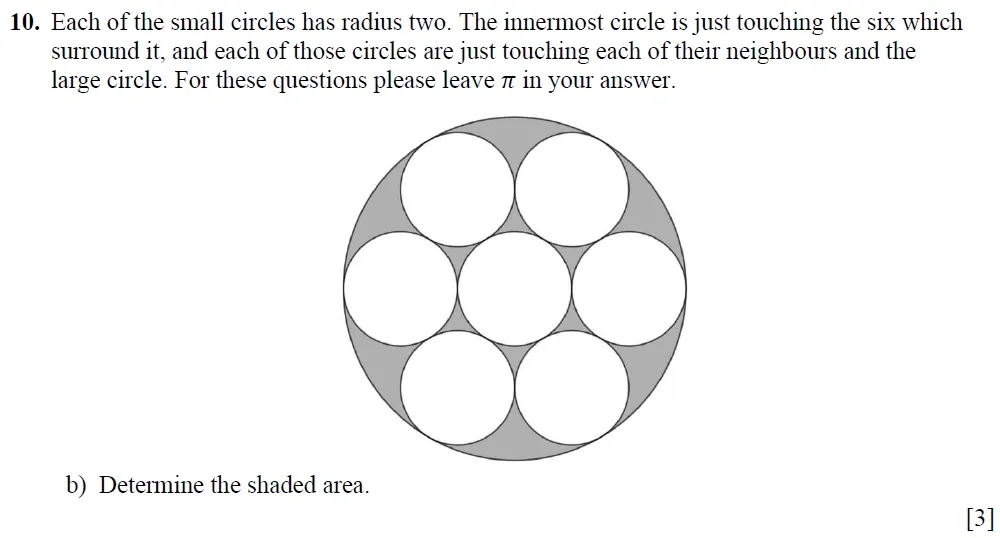Question 10(b) - Winchester College 13 Plus Maths Entrance Examination 2022