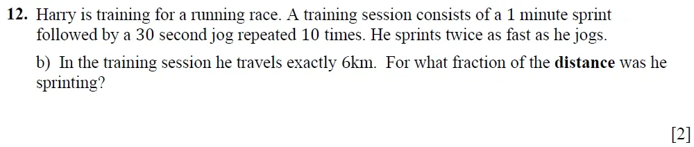 Question 12(b) - Winchester College 13 Plus Maths Entrance Examination 2022