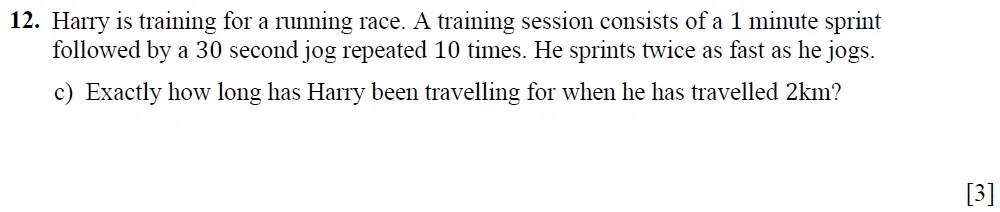Question 12(c) - Winchester College 13 Plus Maths Entrance Examination 2022