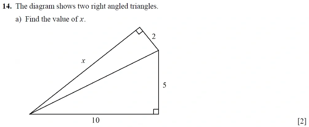 Question 14(a) - Winchester College 13 Plus Maths Entrance Examination 2022