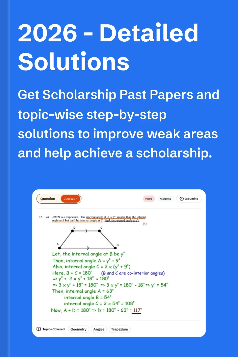 13+ Maths Solved Scholarship Past Papers Image Thumbnail