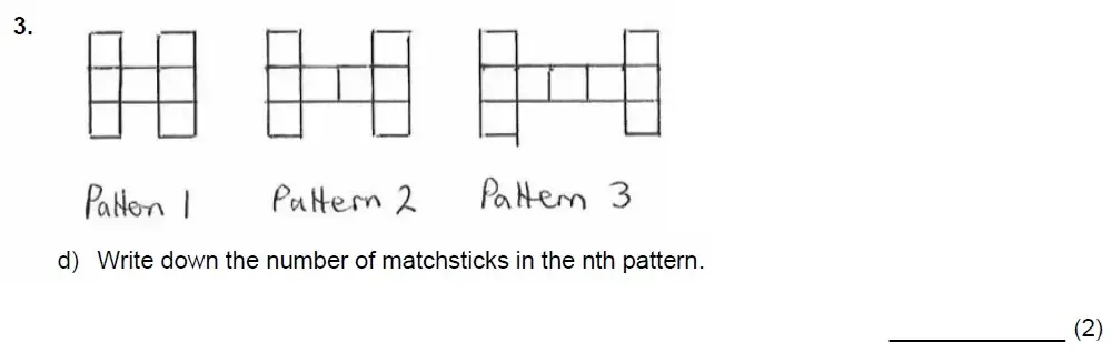 Question 03(d) - Benenden School 13 Plus Scholarship Maths Paper 2023
