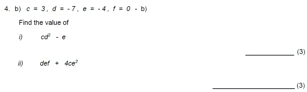 Question 04(b) - Benenden School 13 Plus Scholarship Maths Paper 2023