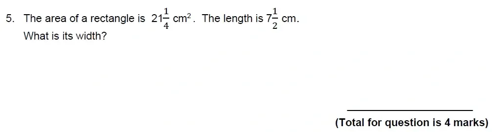 Question 05 - Benenden School 13 Plus Scholarship Maths Paper 2023