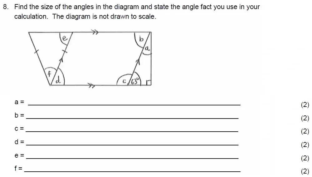 Question 08 - Benenden School 13 Plus Scholarship Maths Paper 2023