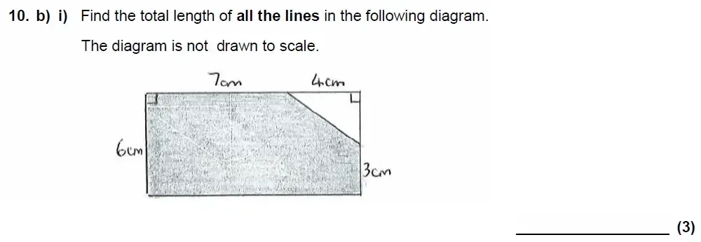 Question 10(b)(i) - Benenden School 13 Plus Scholarship Maths Paper 2023