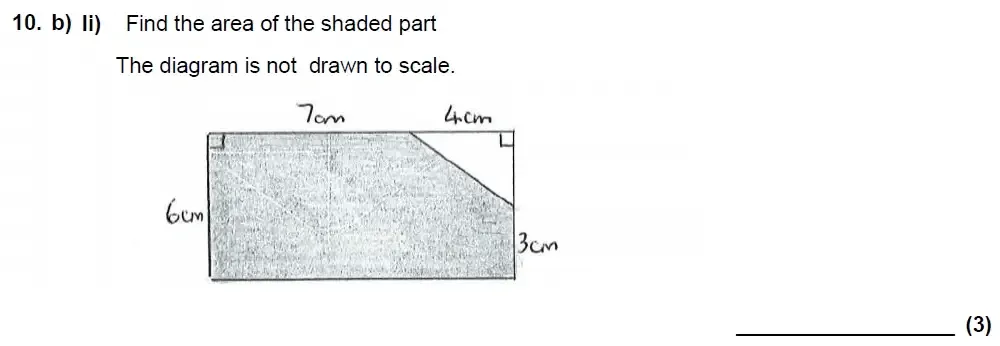 Question 10(b)(ii) - Benenden School 13 Plus Scholarship Maths Paper 2023