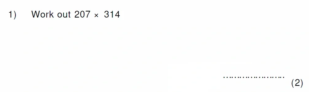 Question 01 - Colfe's School 13 Plus Examination Maths Sample Paper