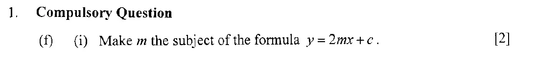 Question 11 - Eton College – 13 Plus Scholarship Exam 2006 – Maths A