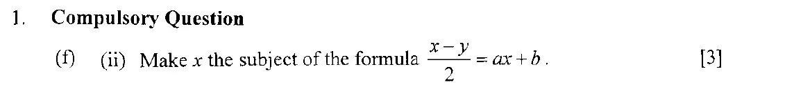 Question 12 - Eton College – 13 Plus Scholarship Exam 2006 – Maths A
