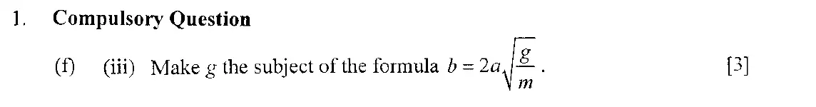 Question 13 - Eton College – 13 Plus Scholarship Exam 2006 – Maths A