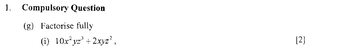 Question 14 - Eton College – 13 Plus Scholarship Exam 2006 – Maths A