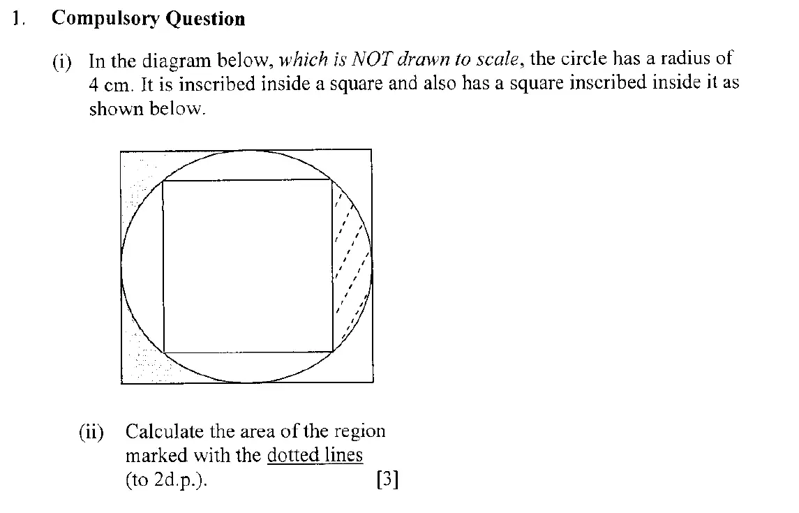 Question 19 - Eton College – 13 Plus Scholarship Exam 2006 – Maths A