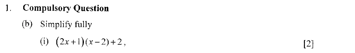 Question 3 - Eton College – 13 Plus Scholarship Exam 2006 – Maths A