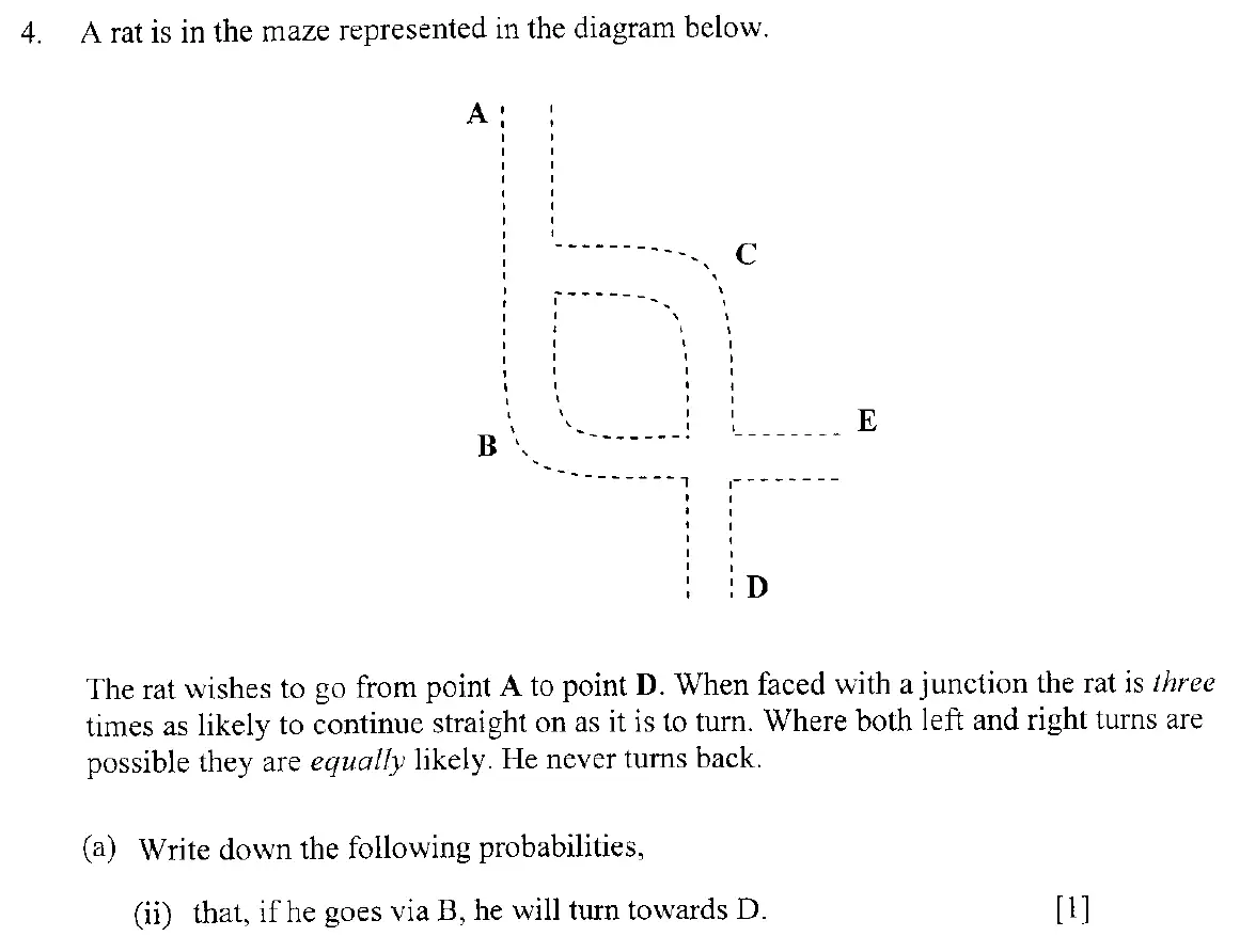Question 30 - Eton College – 13 Plus Scholarship Exam 2006 – Maths A