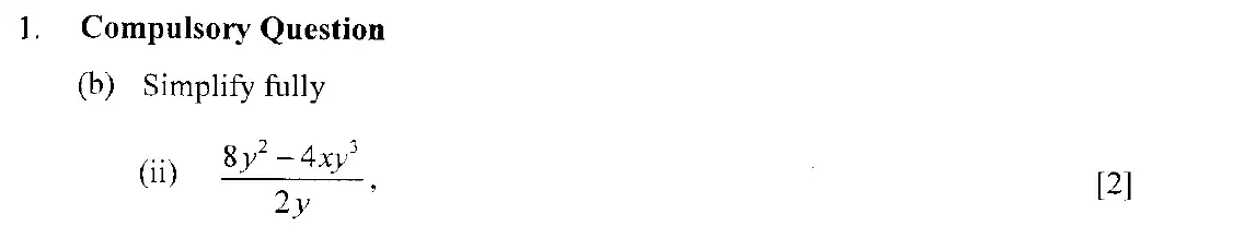 Question 4 - Eton College – 13 Plus Scholarship Exam 2006 – Maths A