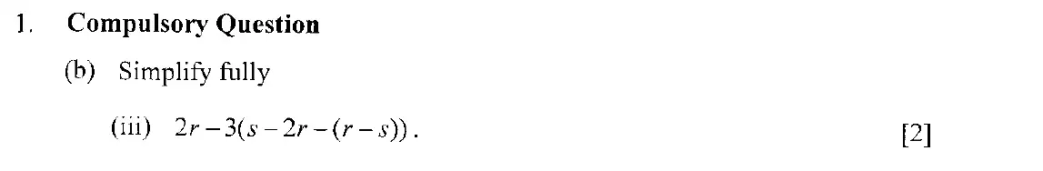 Question 5 - Eton College – 13 Plus Scholarship Exam 2006 – Maths A