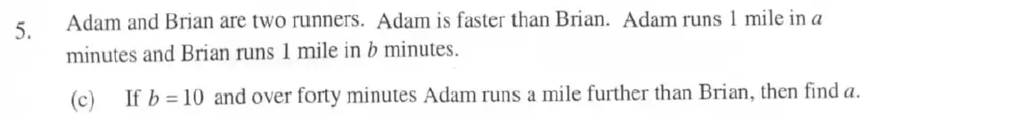 Question 14 - Eton College – 13 Plus Scholarship Exam 2006 – Maths B