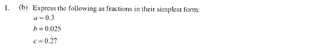 Question 2 - Eton College – 13 Plus Scholarship Exam 2006 – Maths B