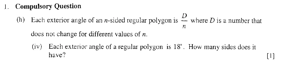 Question 15 - Eton College – 13+ Scholarship Exam 2007 – Maths A