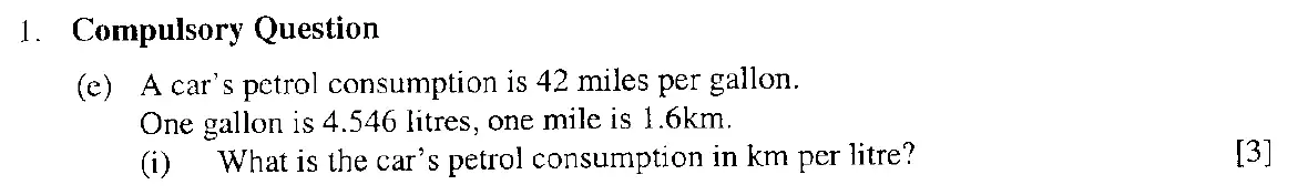 Question 6 - Eton College – 13+ Scholarship Exam 2007 – Maths A