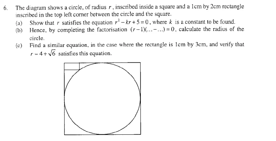 Question 11 - Eton College – 13+ Scholarship Exam 2007 – Maths B