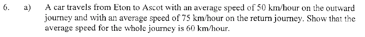 Question 12 - Eton College – 13+ Scholarship Exam 2008 – Maths B