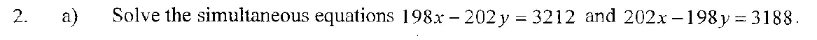 Question 3 - Eton College – 13+ Scholarship Exam 2008 – Maths B