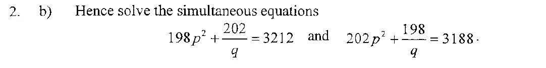 Question 4 - Eton College – 13+ Scholarship Exam 2008 – Maths B