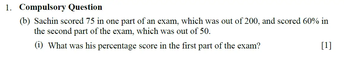 Question 3 - Eton College – 13+ Scholarship Exam 2009 – Maths A