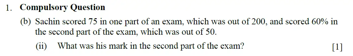Question 4 - Eton College – 13+ Scholarship Exam 2009 – Maths A