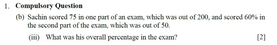 Question 5 - Eton College – 13+ Scholarship Exam 2009 – Maths A