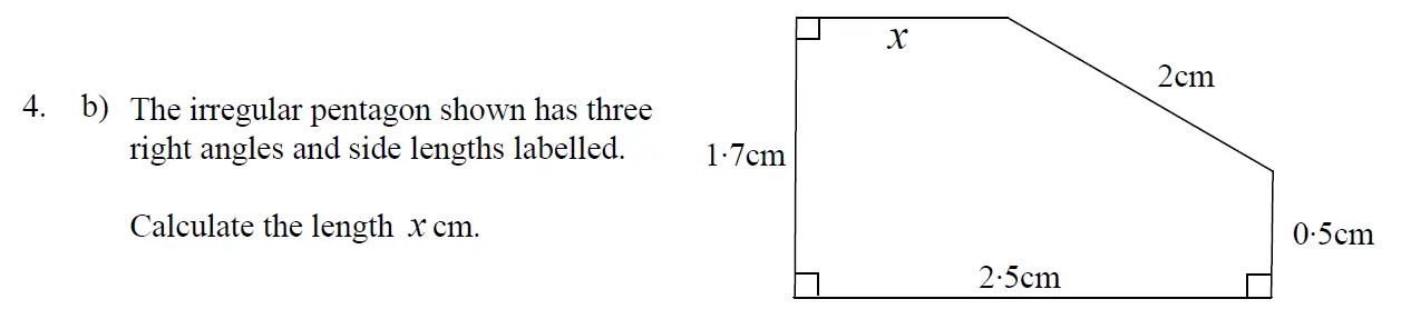 Question 10 - Eton College – 13+ Scholarship Exam 2009 – Maths B