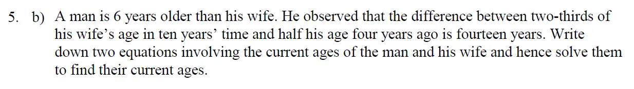 Question 13 - Eton College – 13+ Scholarship Exam 2009 – Maths B