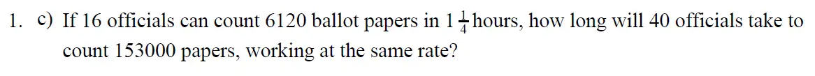Question 3 - Eton College – 13+ Scholarship Exam 2009 – Maths B