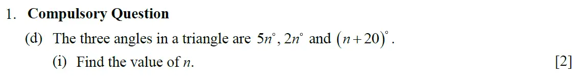 Question 10 - Eton College – 13 Plus Scholarship Exam 2010 – Maths A