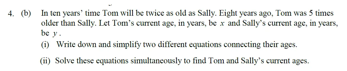 Question 11 - Eton College – 13 Plus Scholarship Exam 2010 – Maths B