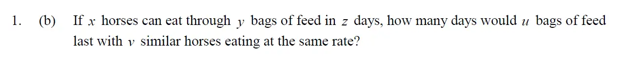 Question 2 - Eton College – 13 Plus Scholarship Exam 2010 – Maths B