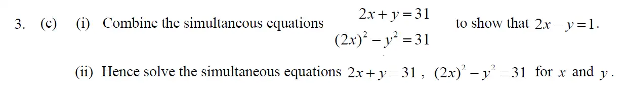 Question 8 - Eton College – 13 Plus Scholarship Exam 2010 – Maths B