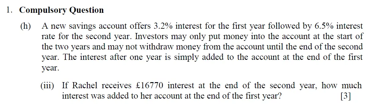 Question 14 - Eton College – 13 Plus Scholarship Exam 2011 – Maths A