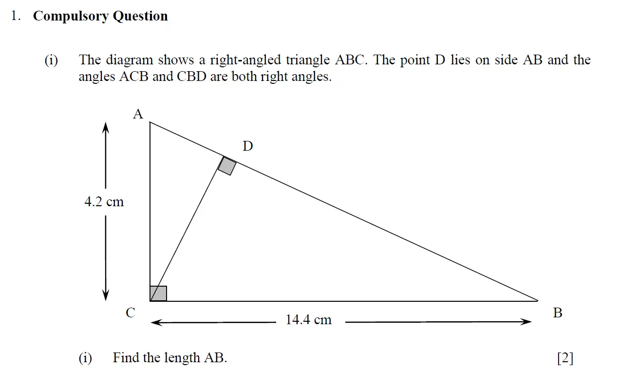 Question 15 - Eton College – 13 Plus Scholarship Exam 2011 – Maths A