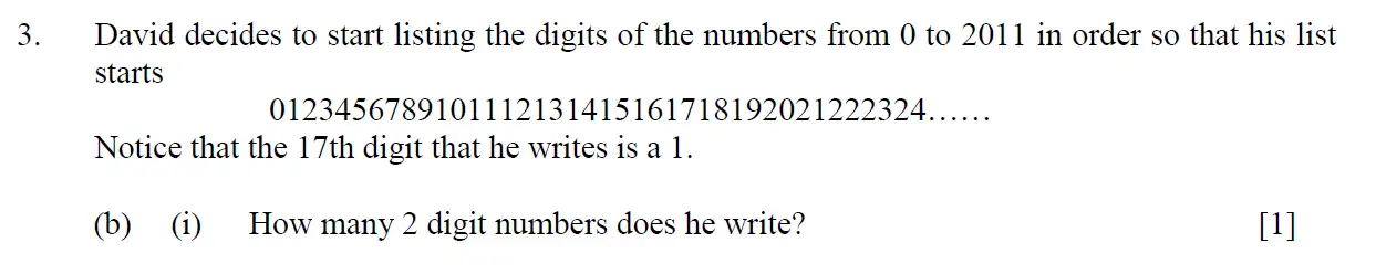 Question 29 - Eton College – 13 Plus Scholarship Exam 2011 – Maths A