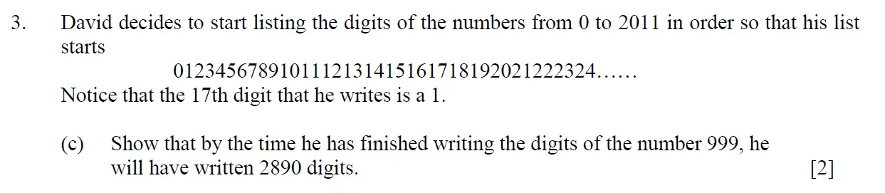 Question 31 - Eton College – 13 Plus Scholarship Exam 2011 – Maths A