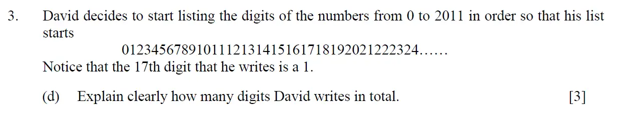 Question 32 - Eton College – 13 Plus Scholarship Exam 2011 – Maths A