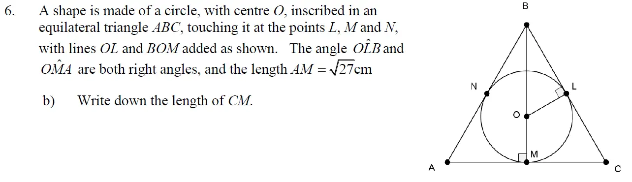 Question 12 - Eton College – 13 Plus Scholarship Exam 2011 – Maths B