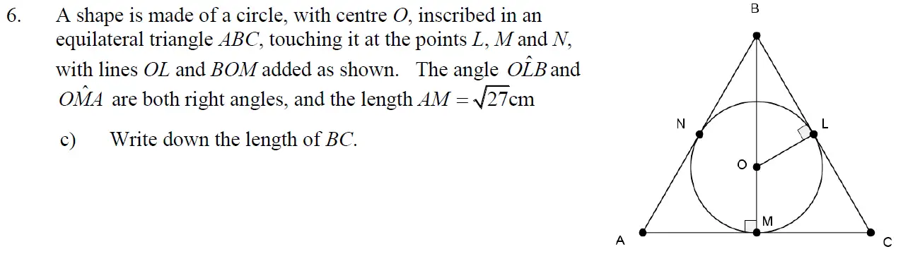 Question 13 - Eton College – 13 Plus Scholarship Exam 2011 – Maths B