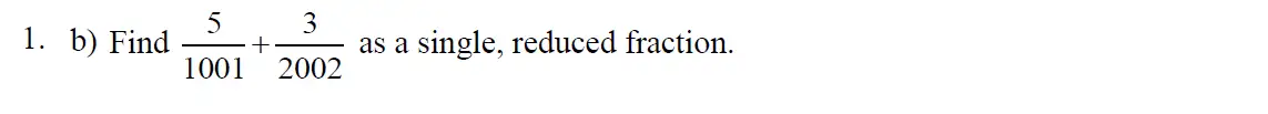 Question 2 - Eton College – 13 Plus Scholarship Exam 2012 – Maths B