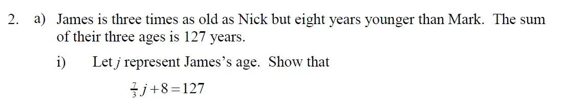 Question 4 - Eton College – 13 Plus Scholarship Exam 2012 – Maths B