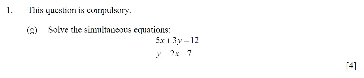 Question 10 - Eton College – 13+ Scholarship Exam 2013 – Maths A