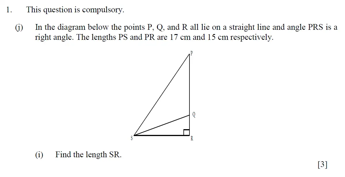 Question 15 - Eton College – 13+ Scholarship Exam 2013 – Maths A